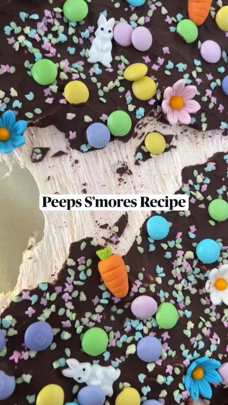S’MORES BARK

INGREDIENTS:
⁃ Graham Crackers
⁃ 2 packages of Peeps
⁃ Chocolate chips
⁃ Coconut Oil
⁃ Sprinkles
⁃ Pastel M&M’s

DIRECTIONS:
⁃ Line a baking sheet with parchment paper and layer with graham crackers
⁃ Spray a microwave safe container with cooking spray and add Peeps then microwave in 15 second increments and stir until fully melted then spread out Peeps mixture on graham crackers
⁃ Melt chocolate chips with 1tsp of coconut oil and spread on top of Peeps layer
⁃ Add sprinkles and m&m’s. I used some fun candy bunnies, carrots and flowers from Target but I honestly wouldn’t use them again, they were too hard to eat through and I was scared the kiddos were going to break their teeth.
⁃ Cool in the refrigerator for 20minutes, break into pieces and enjoy!
#imsomartha #eastercandy #easterdessert #easterfood #peeps


#LTKSeasonal #LTKhome #LTKfindsunder100