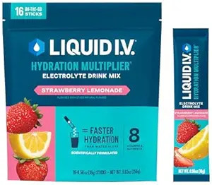 Liquid I.V.® Hydration Multiplier - Strawberry Lemonade | Electrolyte Powder Drink Mix | 1 Pack ... | Amazon (US)