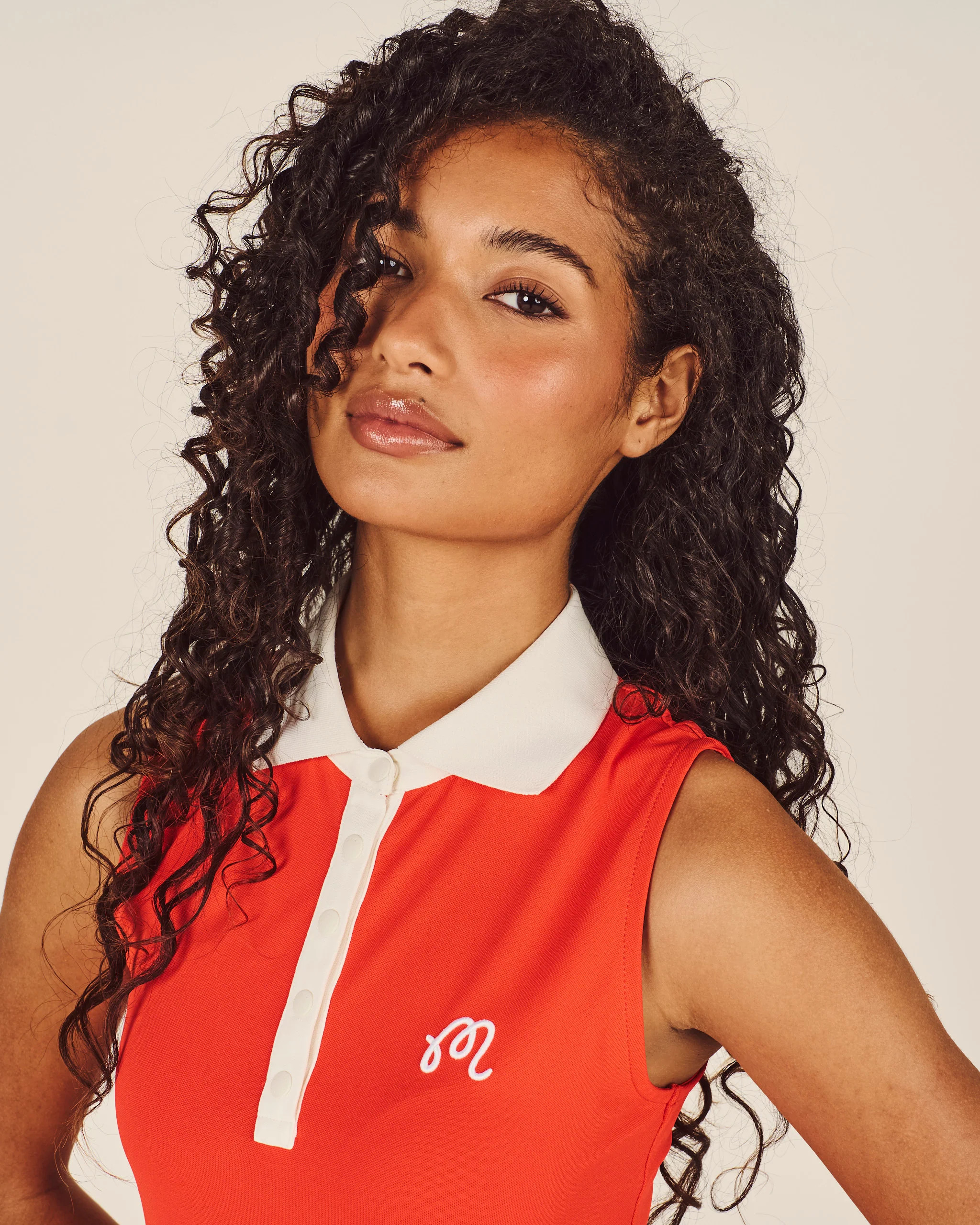CLAUDIA SLEEVELESS POLO | Malbon Golf