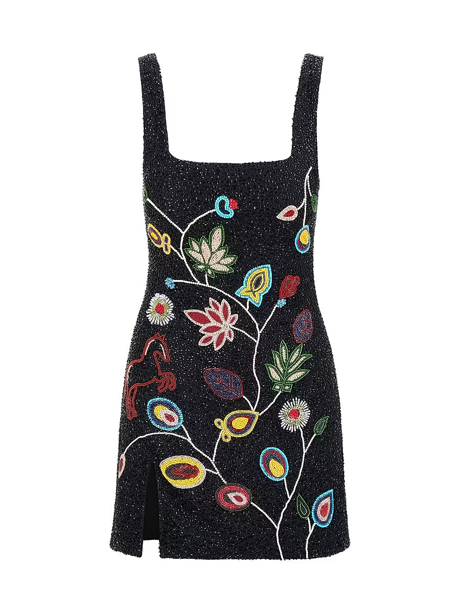 Women's Le Sable Floral-Beaded Minidress - Tapestry - Size Small | Saks Fifth Avenue