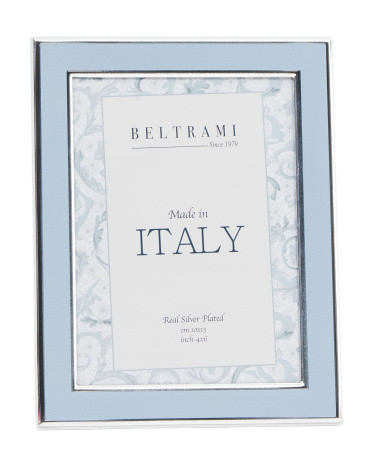 Made In Italy 5x7 Enamel Metal Tabletop Picture Frame | TJ Maxx