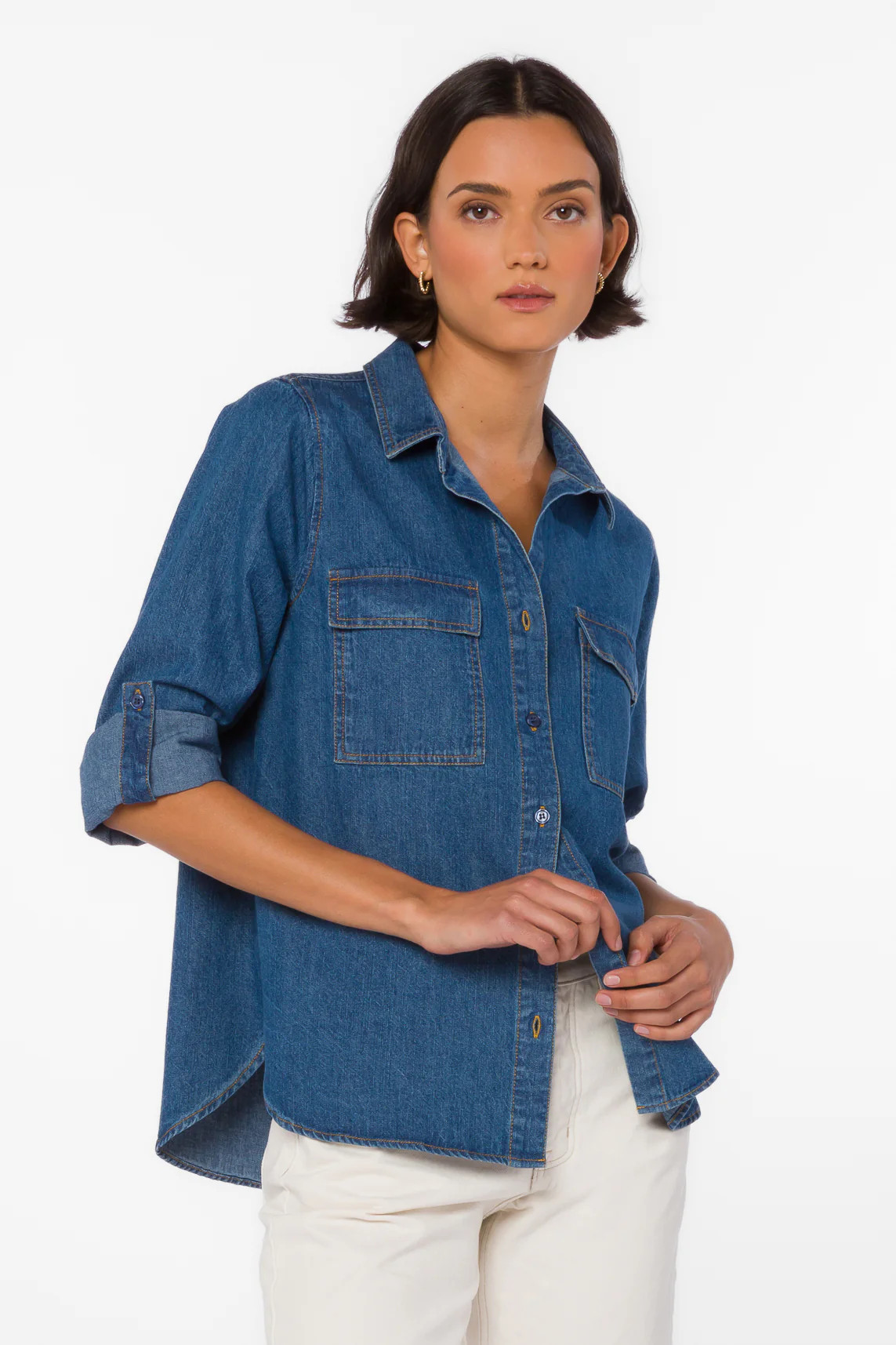 Talma Dark Rinse Shirt | Velvet Heart Clothing