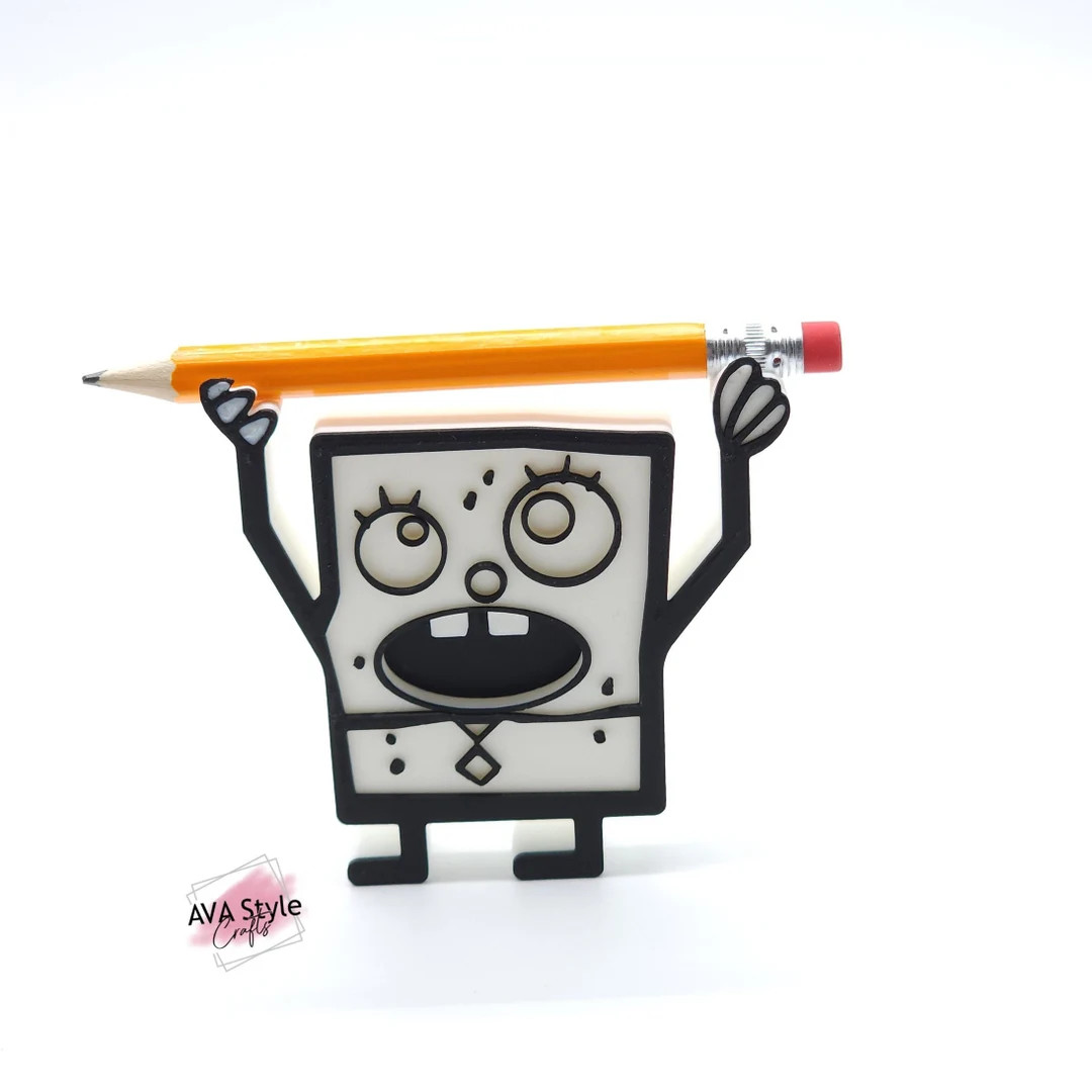 Doodlebob Pencil Holder, Spongebob, 3D Printed Pencil Holder, Me Hoy Minoy - Etsy | Etsy (US)