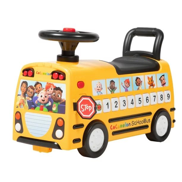 Spark. Create. Imagine. CoComelon School Bus Ride-on with Letters, Numbers, & Music, Unisex - Wal... | Walmart (US)