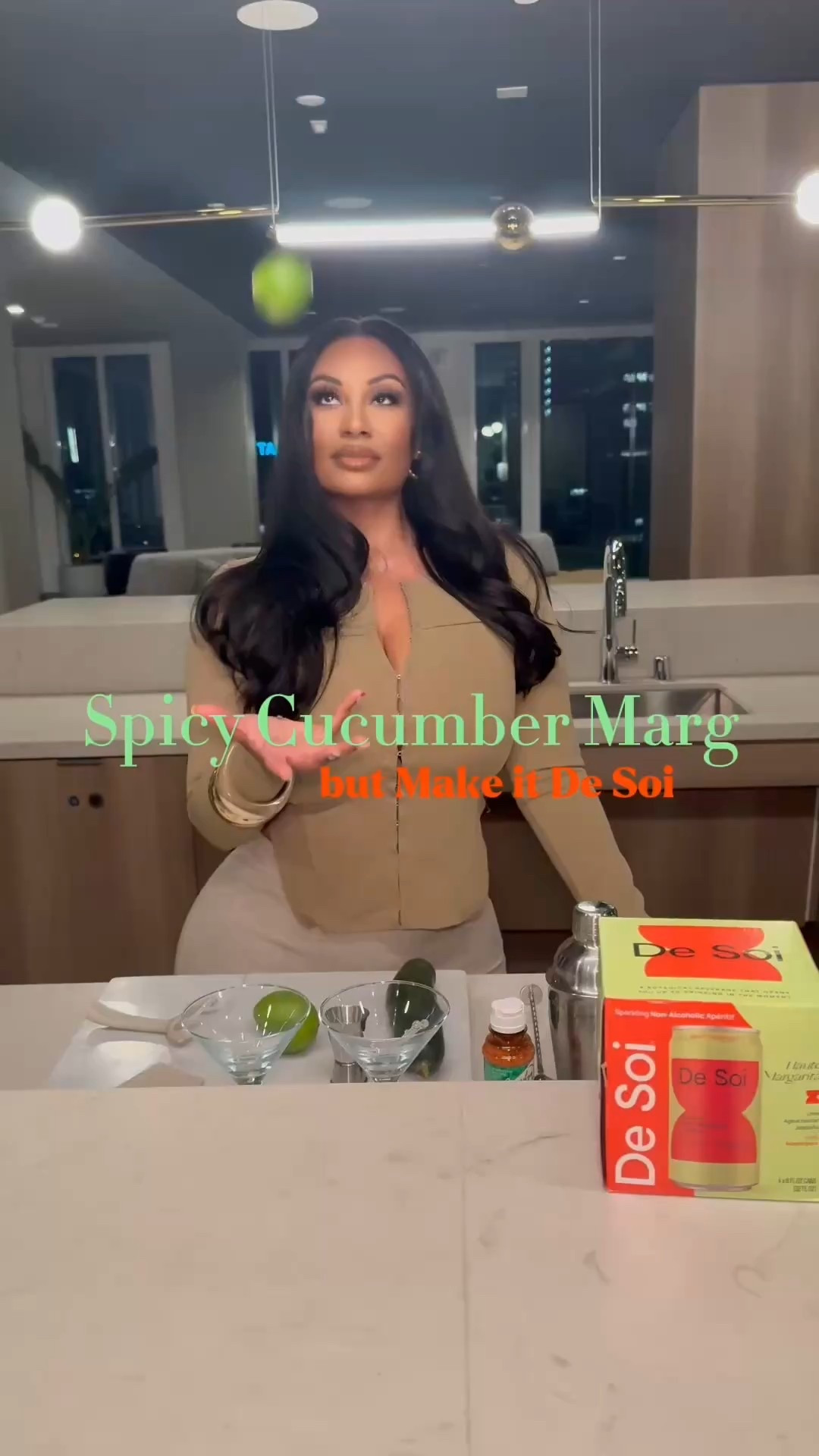 Something to take the edge off .. Spicy Cucumber Marg 🌶️🍋‍🟩, but make it De Soi 

#LTKSeasonal #LTKfoodie