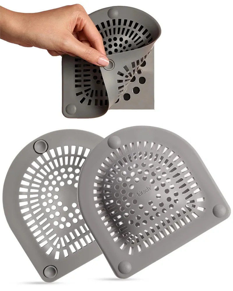 Kitsch Hair Catcher Shower Drain - Prevents Clogs, Drain Hair Catcher, Reduce Bathtub Odor, Anti-... | Amazon (US)