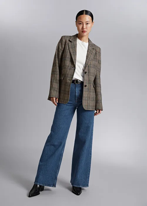 Fitted Checked Blazer | & Other Stories US