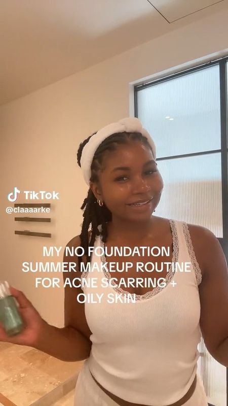 sharing my no foundation summer makeup routine for acne scarring and oily skin! linking all my favorite products.

#LTKbeauty
