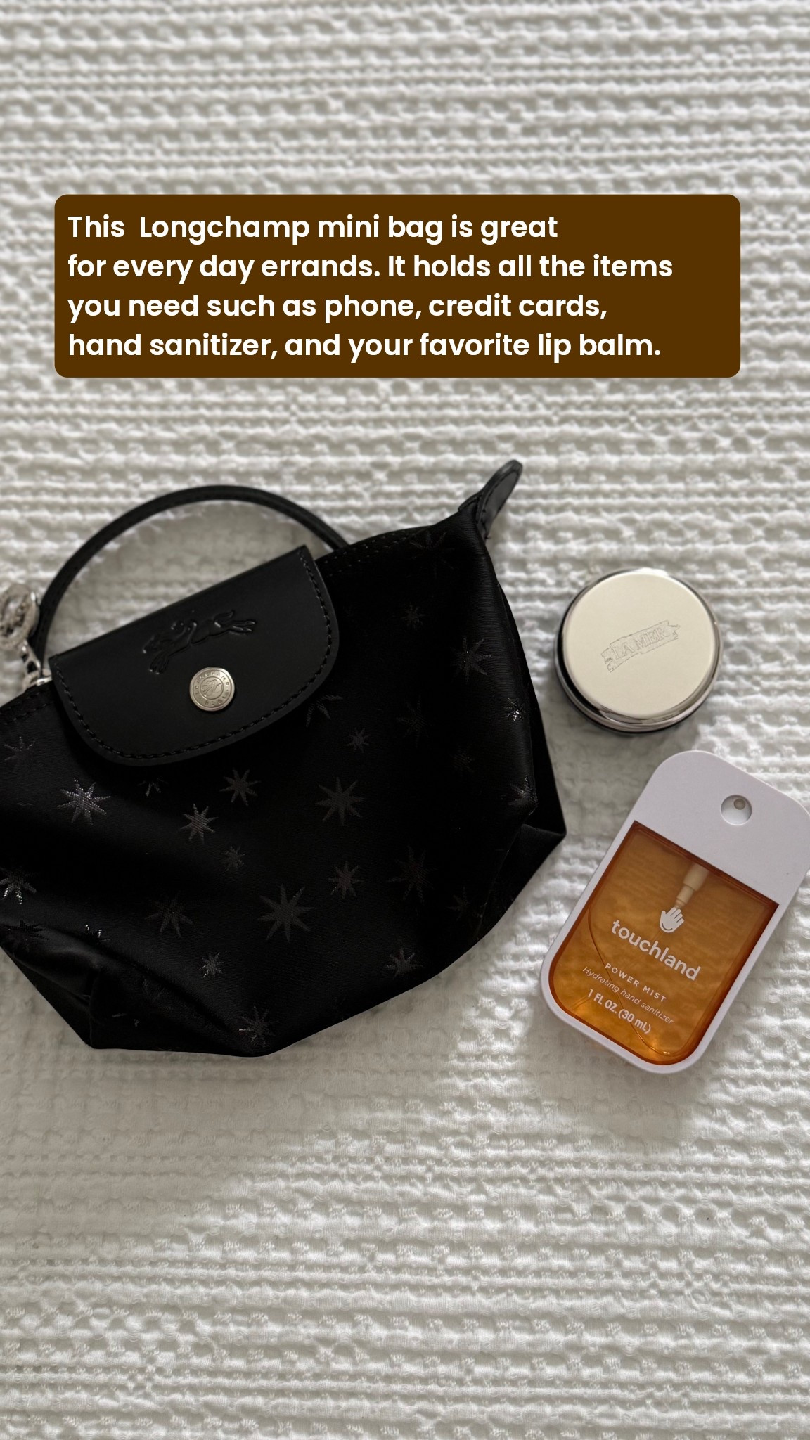 @longchamp
@nordstrom 
@lamer
@touchland 

#LTKBeauty #LTKselfcare #LTKOver40