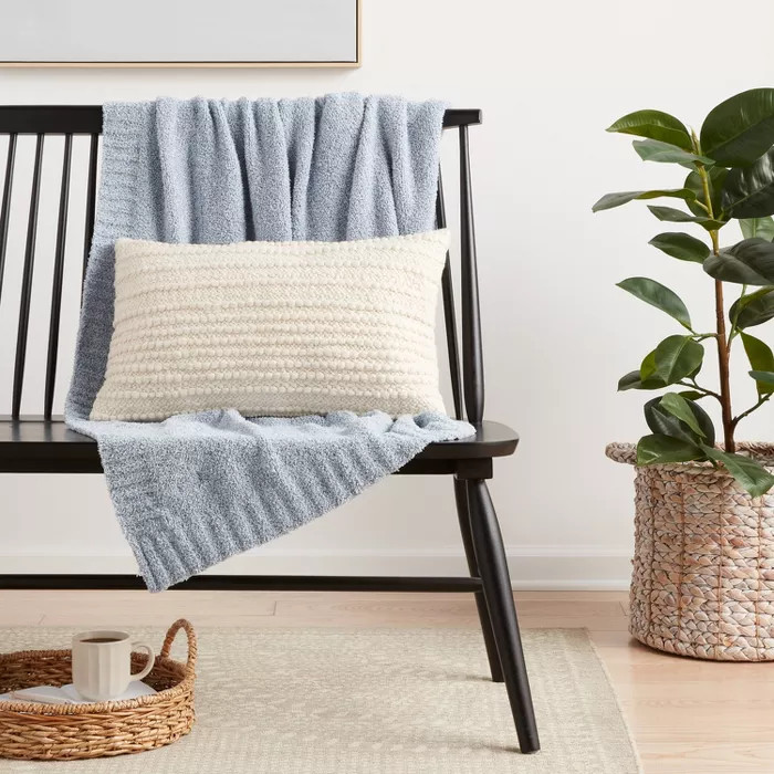 Oversized Textured Solid Throw Pillow - Threshold™ | Target