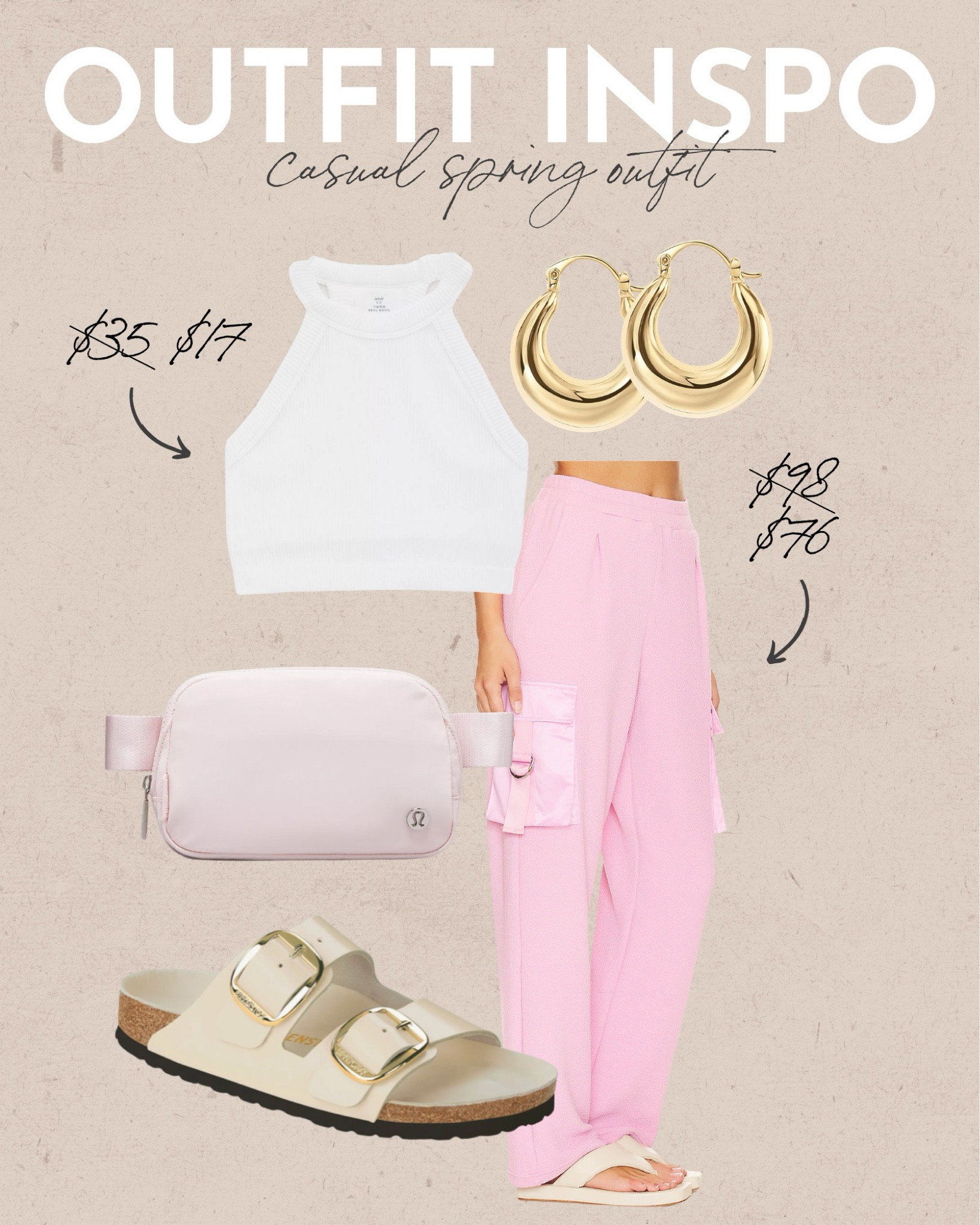 Casual Spring Outfit Inspo🩷
spring fashion, spring outfit, casual spring look, spring athleisure, sale finds, birkenstock sandals, aerie sale finds, lululemon new arrivals 

#LTKfindsunder50 #LTKSeasonal #LTKsalealert