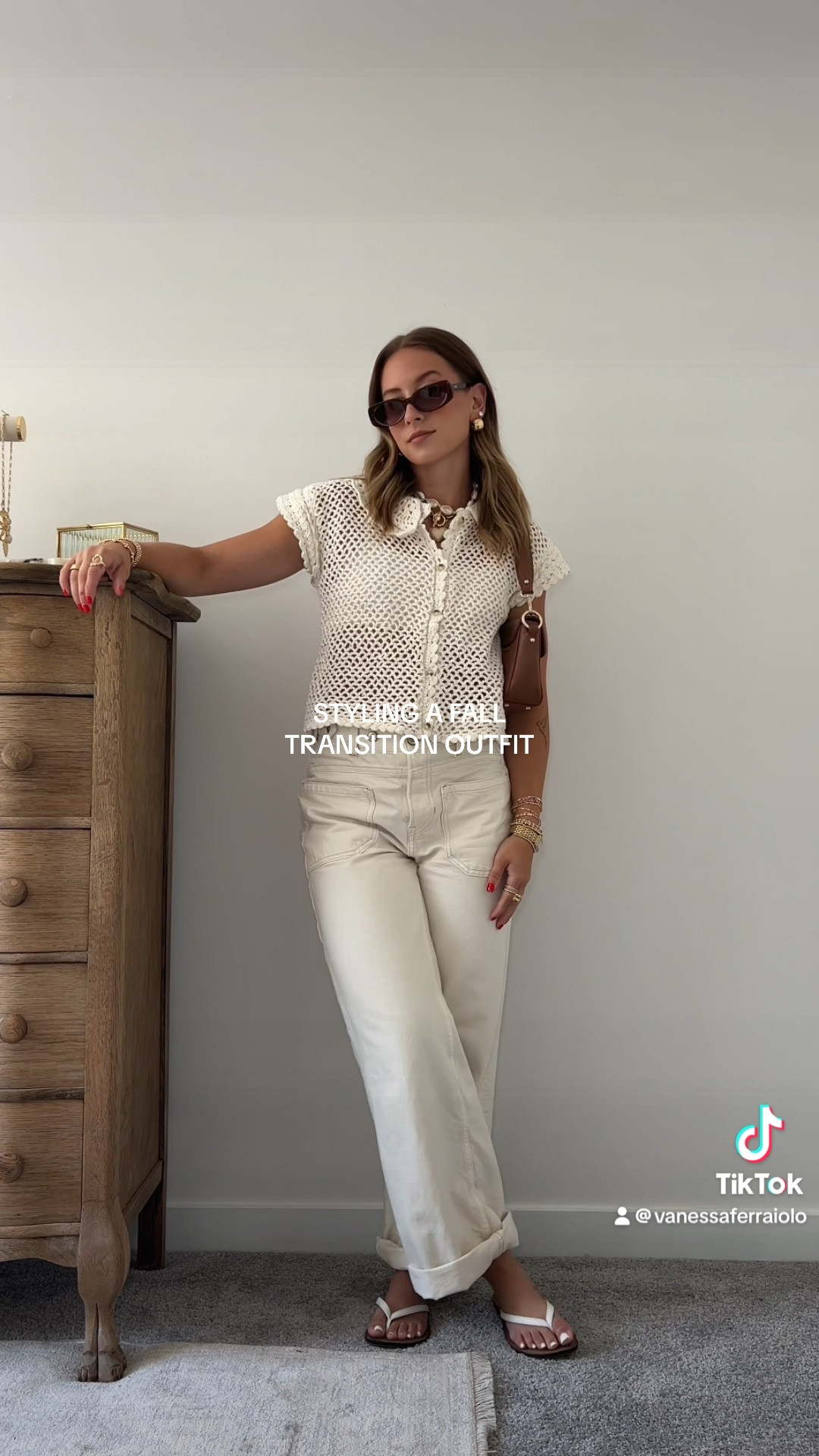 8/12/24 Fall transition outfit 🫶🏼 White on white, white jeans, cream jeans, free people outfit, fall fashion, fall fashion trends, back to school, back to school fashion, back to school outfits

