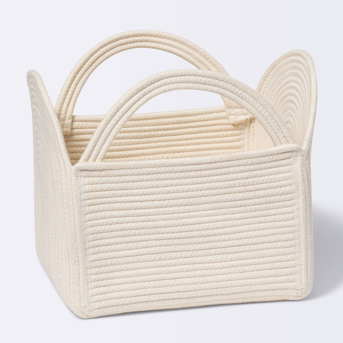 Coiled Rope Square Storage Arch Bin - Cloud Island™ Cream M | Target