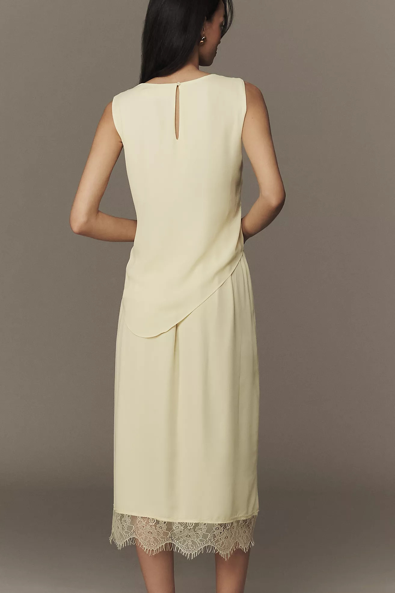 Exquise Sleeveless Layered Chiffon Midi Dress | Anthropologie (US)