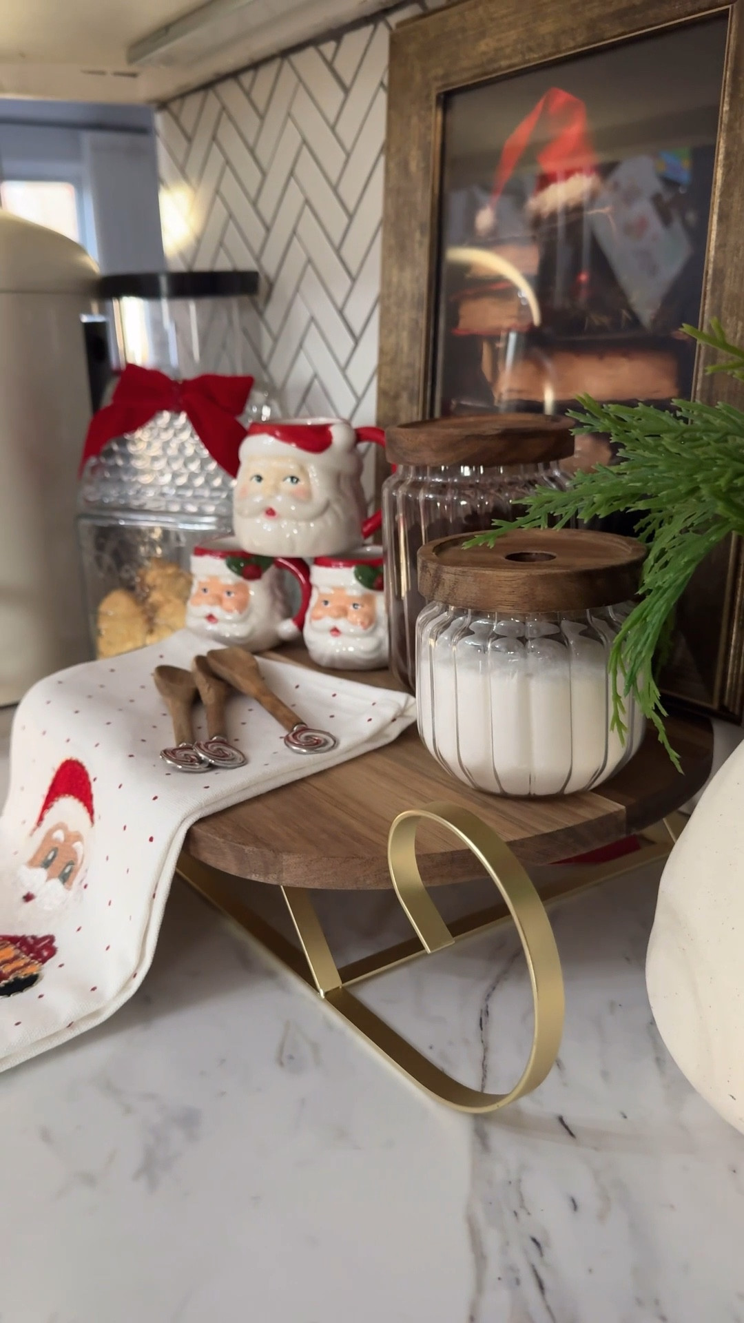 Morning light, Santa mugs, and sweet Christmas vibes. ✨🎄 My Holiday Coffee station is ready. 


Santa took over my coffee station this year. ✨🎅🏼


#SantaCoffeeStation #ChristmasCoffeeBar #SantaMugs #HolidayCoffeeCorner #ChristmasKitchenDecor #FestiveCoffeeStation #HolidayHomeDecor #ChristmasDecorInspo #CozyChristmasVibes #ChristmasAesthetic #HolidayVibesOnly #SantaDecor

#LTKSaleAlert #LTKHome #LTKHoliday