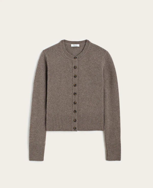 Crewneck Cardigan in 100% Cashmere | Madewell