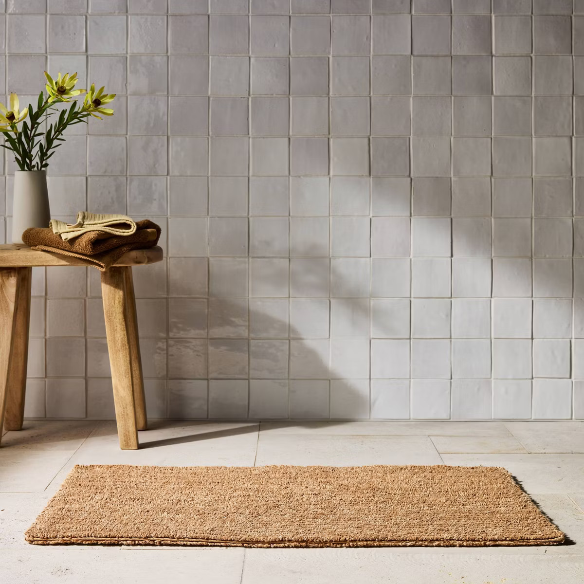 21"x34" Organic Melange Reversible Bath Rug Warm Brown - Casaluna\u2122 | Target