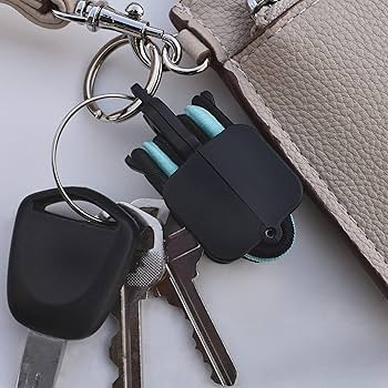 Portable Hair Tie Holder with Set of 3 Hair Ties (Light Pink) | Amazon (US)