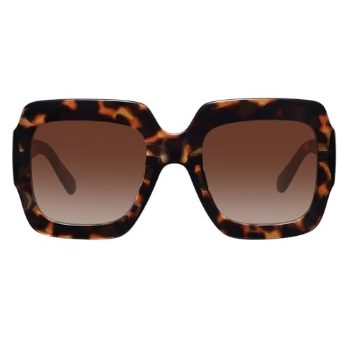 STORYCOAST Luxury Oversized Square Sunglasses for Women - Retro Big Frame Lightweight Shades, UV400 Protection Wide Frame for Vacation, Beach & Party (S0178) | Amazon (US)