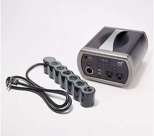 NRGgo 300 Portable Power Station with AC Outlets & Surge Protector - QVC.com | QVC