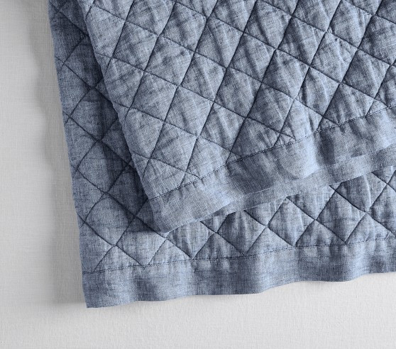 European Linen Baby Quilt | Pottery Barn Kids
