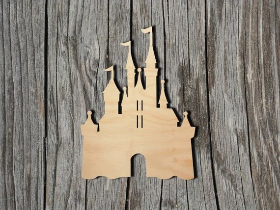 Castle Shape  Laser Cut Unfinished Wood Cutout Shapes  | Etsy | Etsy (US)