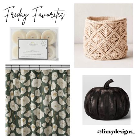 Friday Favorites from this week✨
Best shower curtain ever!
Flameless tea light candles that are perfect to light up these black glass pumpkins 

#LTKfindsunder50 #LTKSeasonal #LTKHalloween