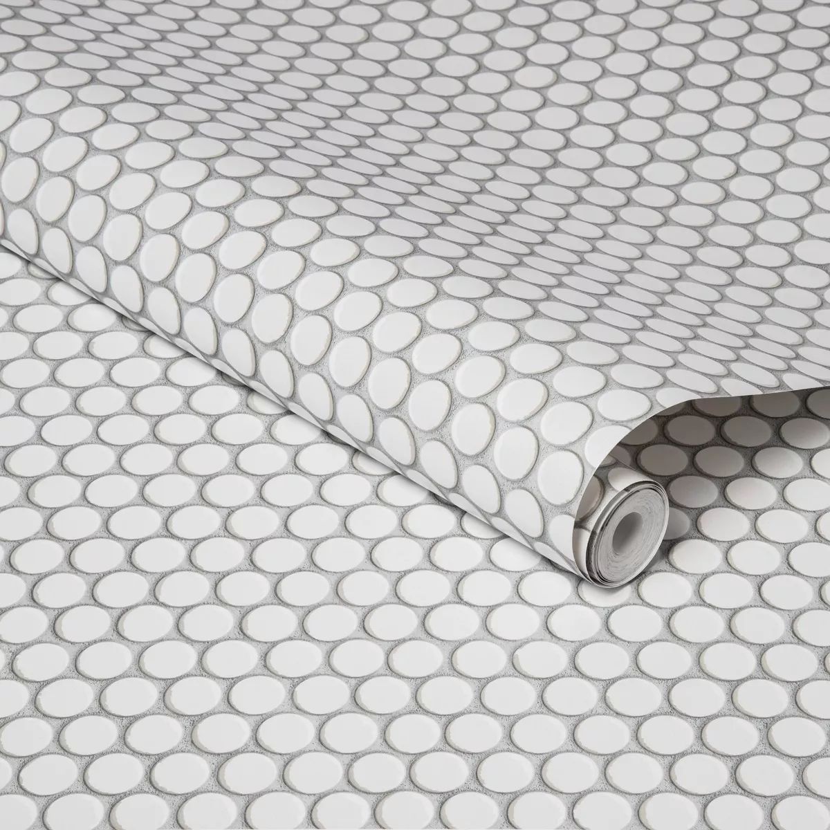 Penny Tile Peel & Stick Wallpaper White - Threshold™ | Target
