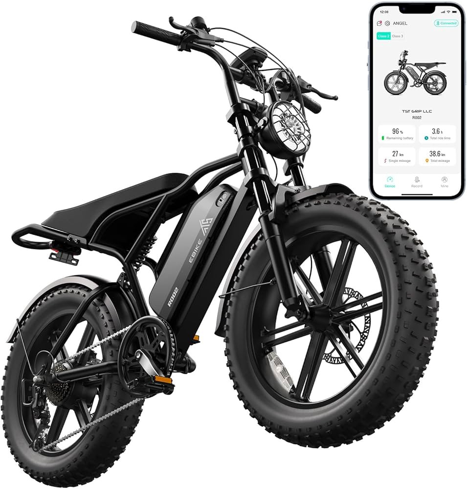TST Electric Bike for Adults 1500W Peak 20" Fat Tire All-Terrain E-Bike 60/110 Miles 28 MPH Elect... | Amazon (US)