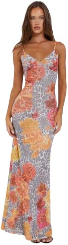 Tiger Mist Women's Julianna Triangle Cami Maxi Dress with Adjustable Straps | Amazon (US)