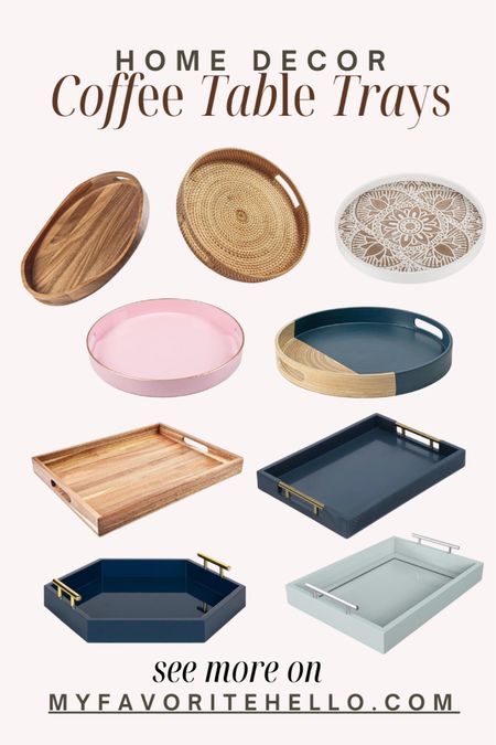 Coffee table trays for your coffee table decor, these coffee table trays come in multiple colors, Amazon coffee table trays #coffeetable

#LTKfindsunder50 #LTKhome #LTKstyletip