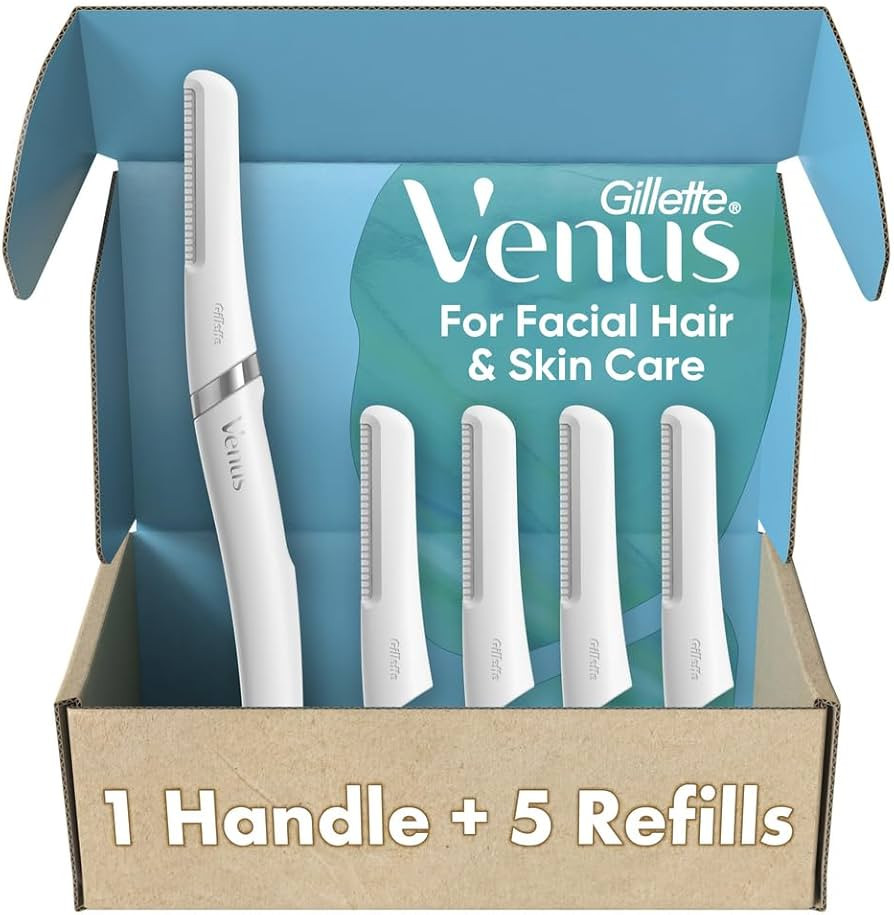 Gillette Venus Facial Razor, Exfoliating Dermaplaning Tool for Face, Replaceable Refills, Removes... | Amazon (US)