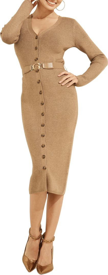 Luis Belted Long Sleeve Cardigan Dress | Nordstrom