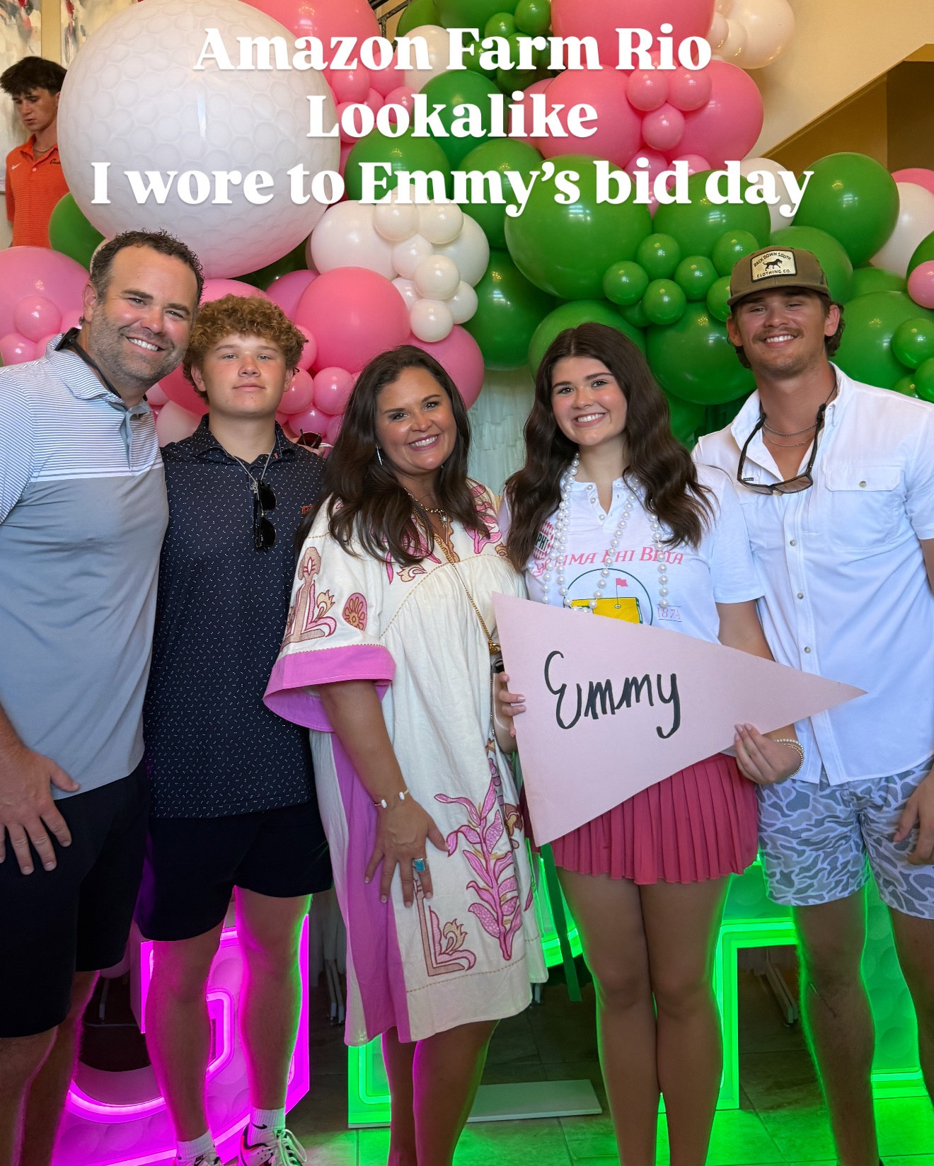 AMAZON Farm rio look alike that I wore to Emmy’s bid day.  I got so many questions about this dress and just now posting! #amazon #amazonfashion #fashionover40

#LTKMidsize #LTKOver40 #LTKActive