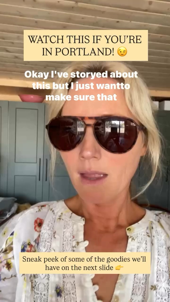 WATCH THIS IF YOU’RE IN PORTLAND! 😉 Sneak peek of some of the goodies we’ll have on the next slide 👉