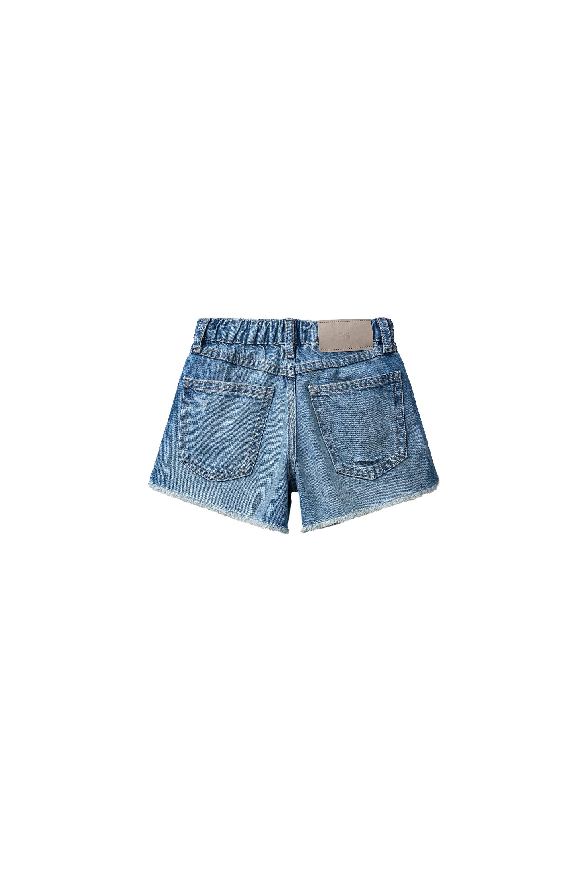 RIPPED DENIM SHORTS | Zara US