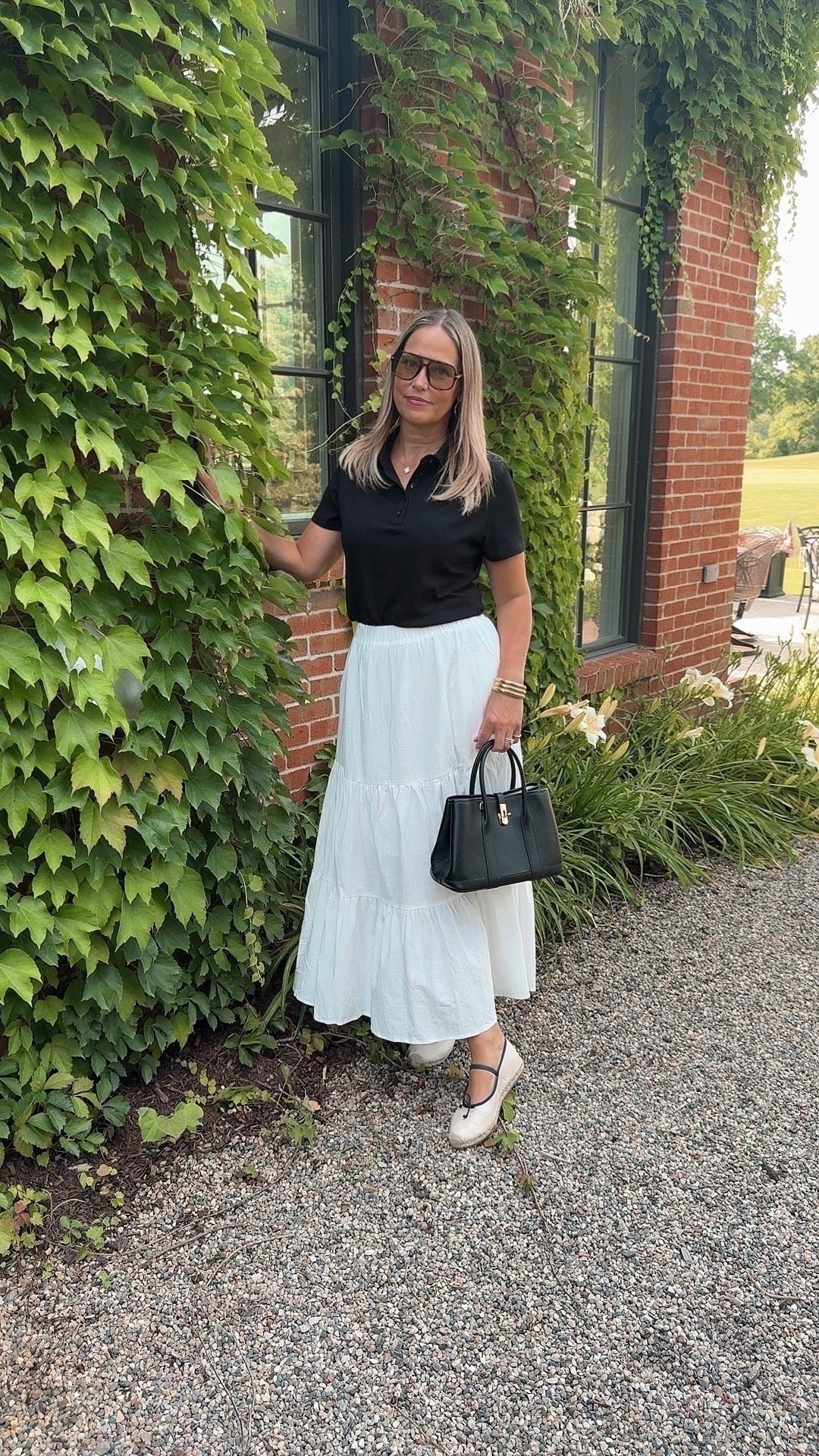 Can you believe this outfit is Amazon? A black button down with a white maxi skirt and a pair of Mary Jane shoes! s

Added ⬆️ and ⬇️ options.

#LTKMothersDay #LTKOver40 #LTKSeasonal