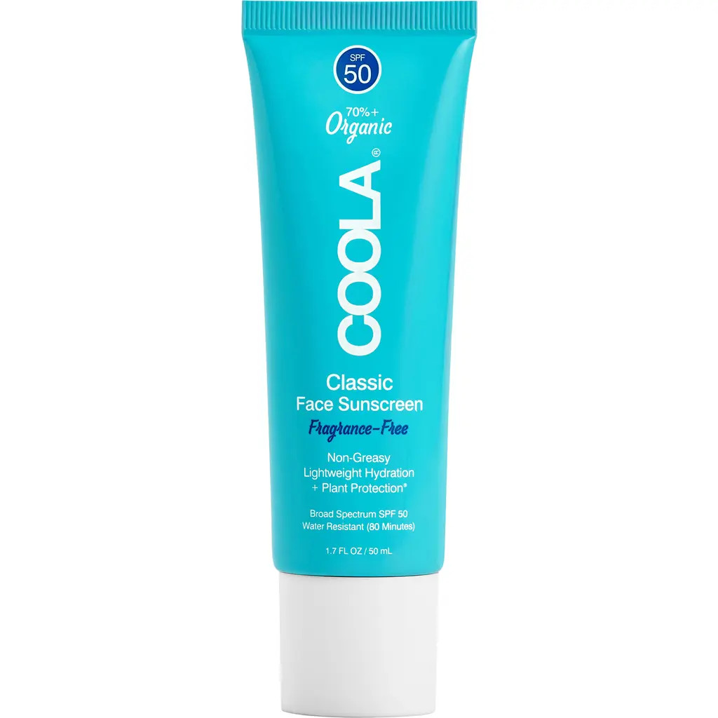 COOLA® Suncare Fragrance Free Classic Face Organic Sunscreen Lotion SPF 50 at Nordstrom, Size 1.7 Oz | Nordstrom