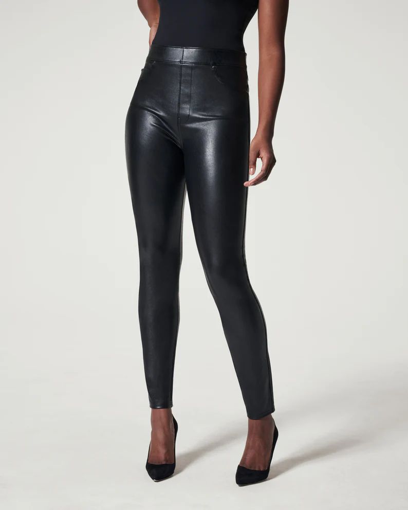 Leather-Like Ankle Skinny Pant | Spanx