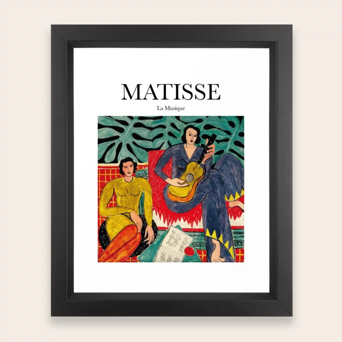 Matisse - La Musique Framed Art Print | Society6
