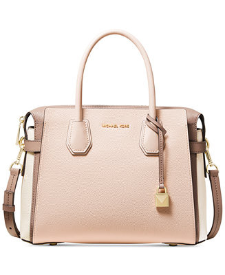 Mercer Belted Tricolor Pebble Leather Satchel | Macys (US)