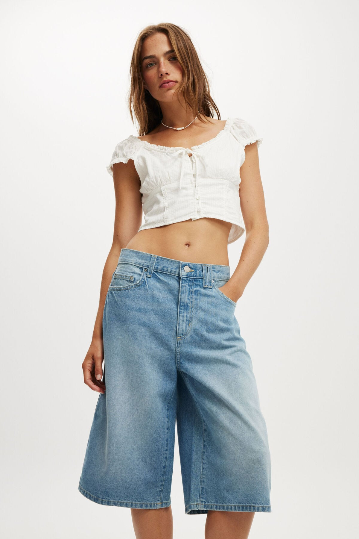 91 Baggy Denim Jort | Cotton On (US)