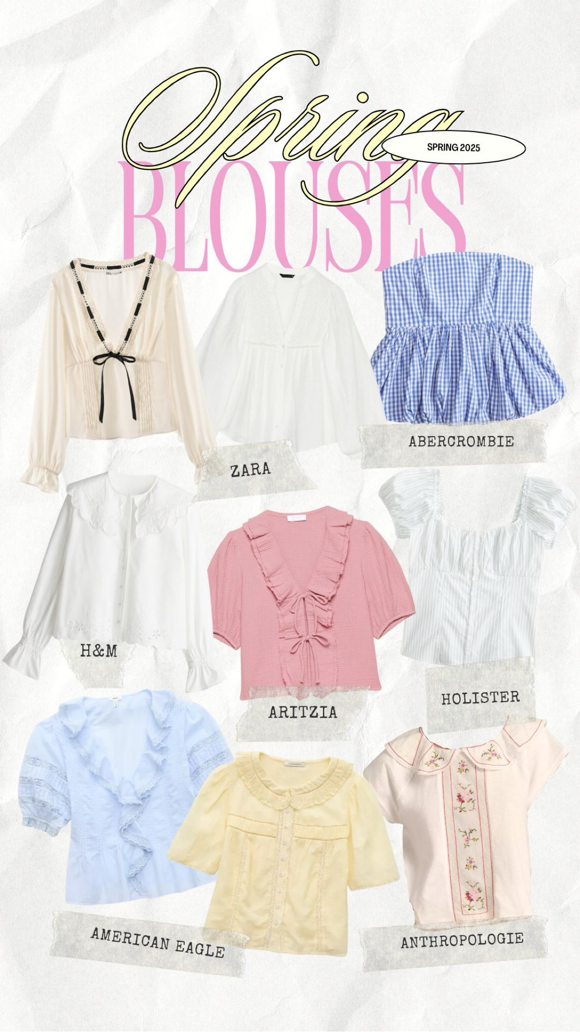 some cute blouses/tops that i’ve been eyeing for spring 🌸🤍

🏷️ spring 2025 fashion, spring fashion trends, spring tops, flowy tops, ruffle tops, ruffle blouse, spring blouses, romantic blouses, girly outfit ideas


#LTKSpringSale #LTKStyleTip #LTKFindsUnder100