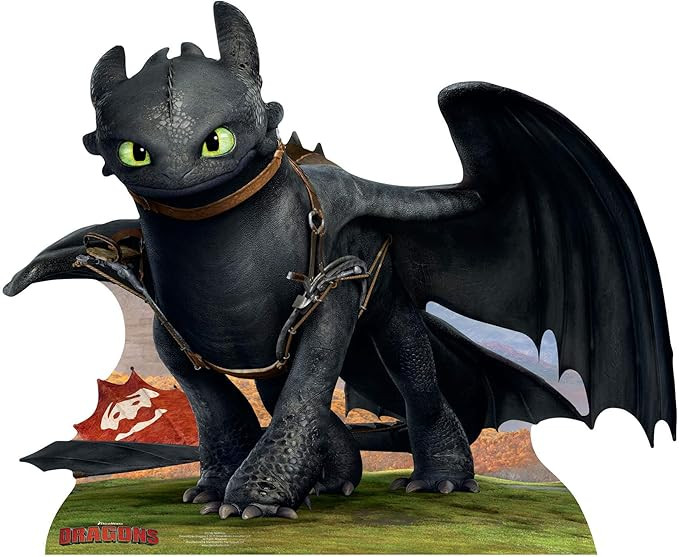 Star Cutouts, Toothless of How to Train Your Dragon Cardboard Cutout Standee | Amazon (US)