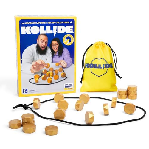 Kollide By Relatable, Exciting Magnetic Game For Family Game Night, Great Fun Games For Kids, Includes 1 Rope, 20 Magnets, And Instructions, Perfect Stocking Stuffers, Thanksgiving Activities for Kids | Amazon (US)