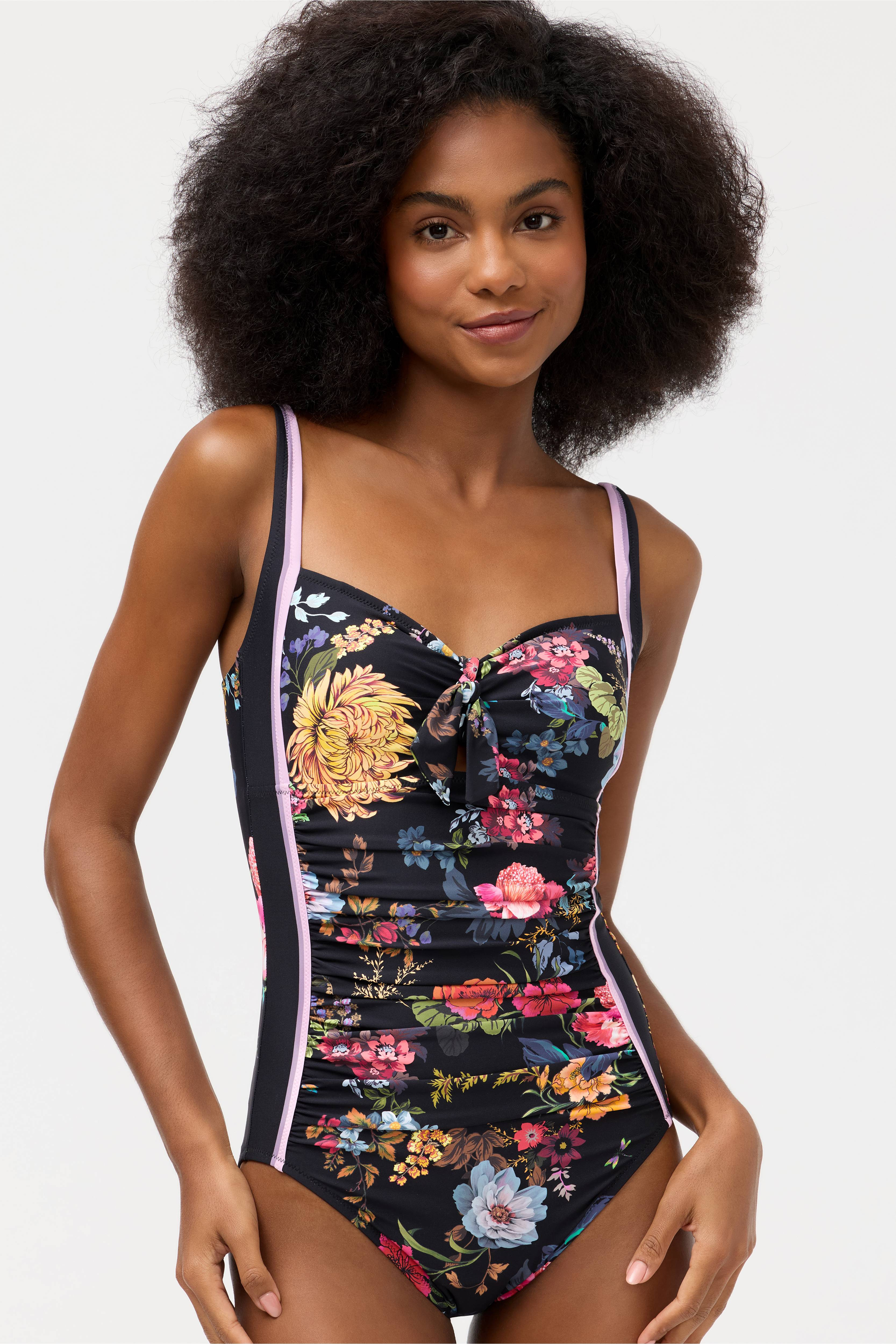 BACCARA TIE RUCHED ONE PIECE
                                
                                   ... | Johnny Was