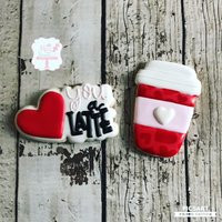 Love You A Latte Valentines Day Cookie Set | Etsy (US)