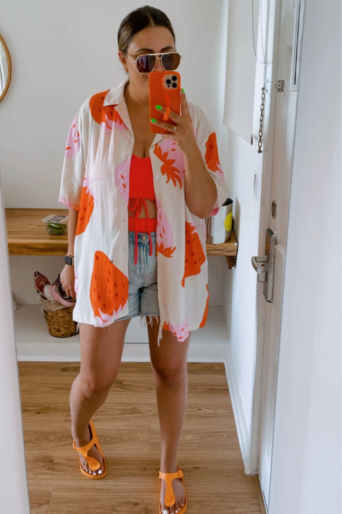$13 Men’s Walmart shirt as a coverup! 🙌🏼🍓

#LTKFind #LTKswim #LTKSeasonal