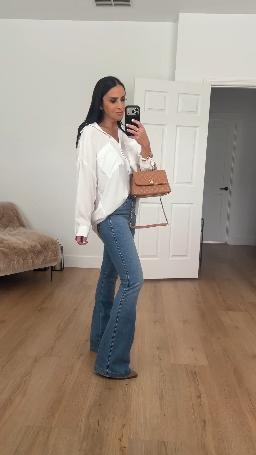 Spanx flare jeans now $49 originally $148


