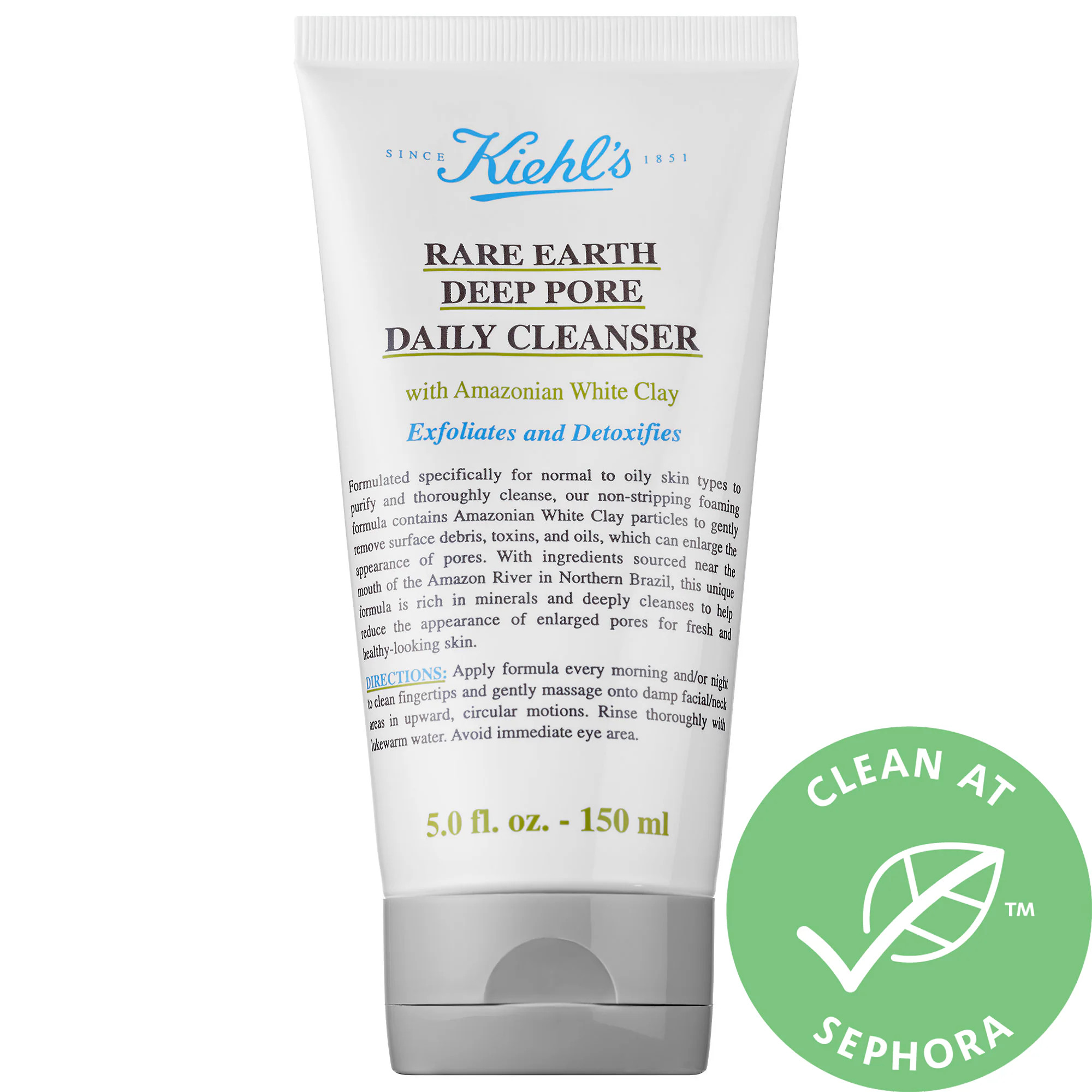 Kiehl's Since 1851 Rare Earth Deep Pore Daily Cleanser 5 oz/ 150 mL | Sephora (US)